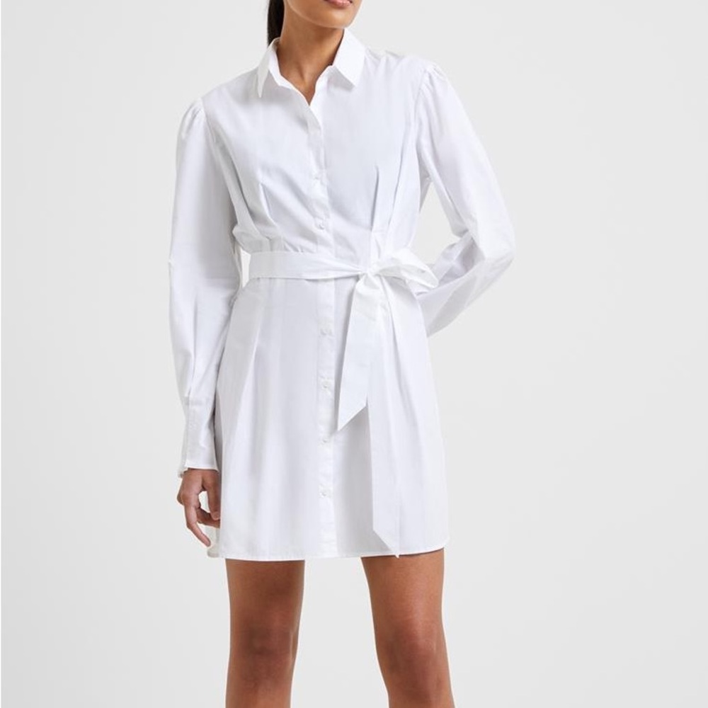 FRENCH CONNECTION CONSCIOUS RHODES LS SHIRT DRESS